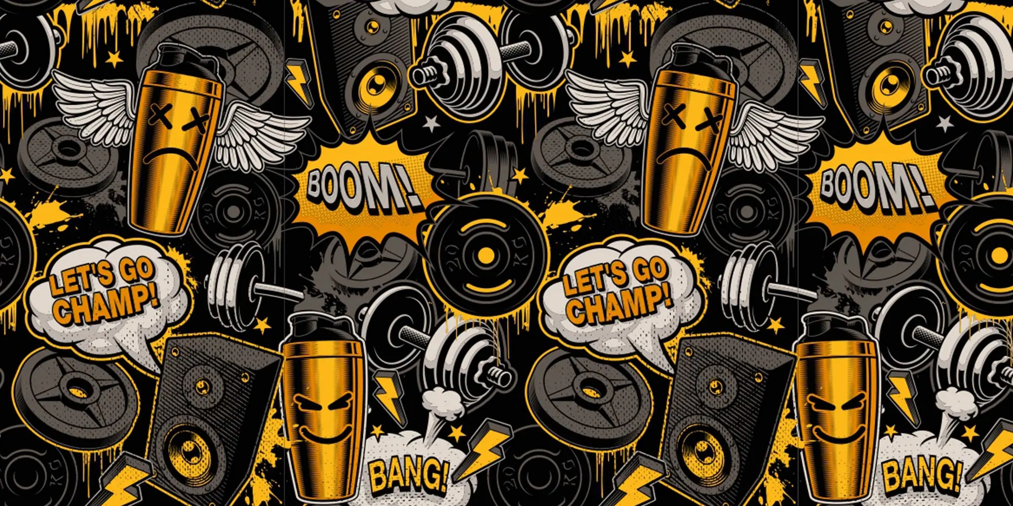 Gym equipment pattern